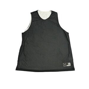 Champro Reversible Basketball Jersey Adult XL Black White Excellent Mesh Tank